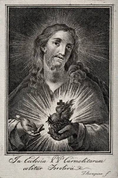 Christ presenting the Sacred Heart