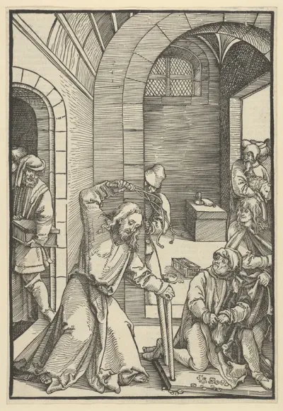 Christ Purifying the Temple, from "Speculum passionis domini nostri Ihesu Christi"