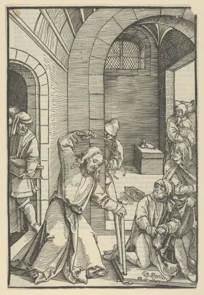 Christ Purifying the Temple, from Speculum passionis domini nostri Ihesu Christi