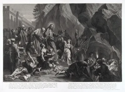 Christ raises Lazarus from his tomb