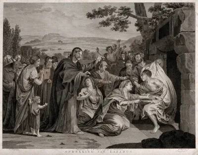 Christ raises Lazarus from his tomb