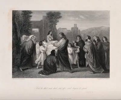Christ raises the widow's son from the dead