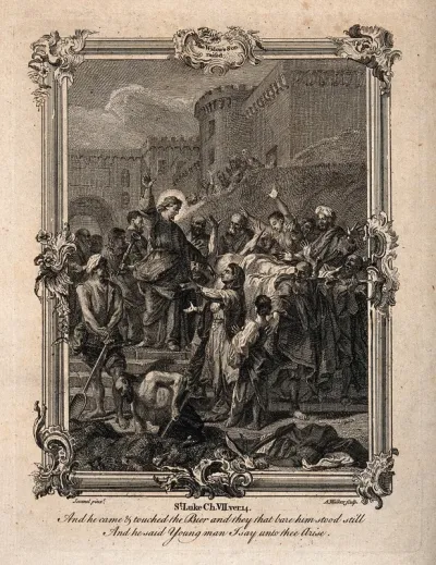 Christ raises the widow's son from the dead