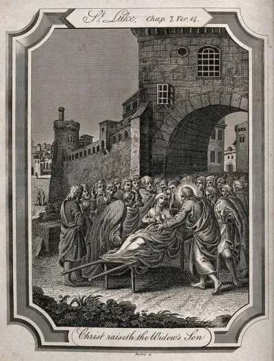 Christ raises the widow's son from the dead