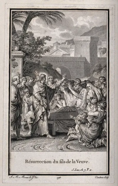 Christ raises the widow's son from the dead