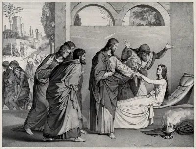 Christ raising Jairus' daughter