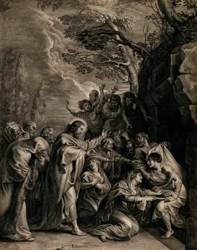 Christ raising Lazarus
