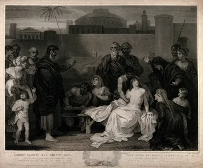 Christ raising the widow's son