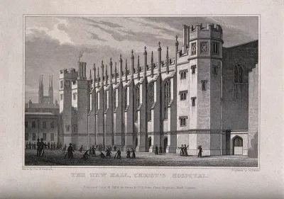 Christ's Hospital, London: the exterior of the Hall