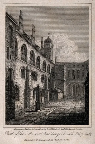 Christ's Hospital, London: the exterior of the Hall