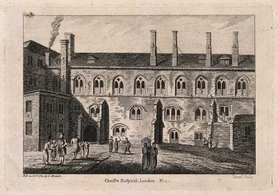 Christ's Hospital, London: the exterior of the Hall