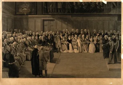 Christ's Hospital: the Great Hall during a ceremony