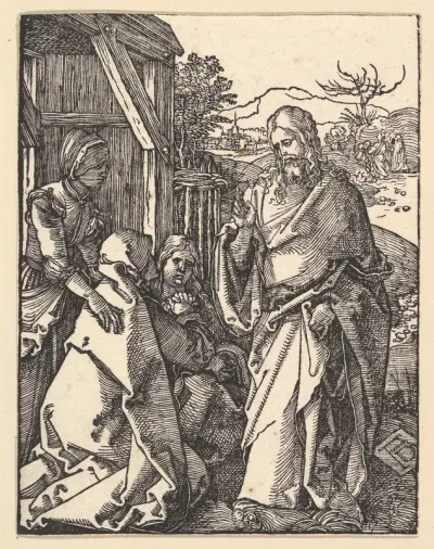 Christ Taking Leave from his Mother, from "The Small Passion"