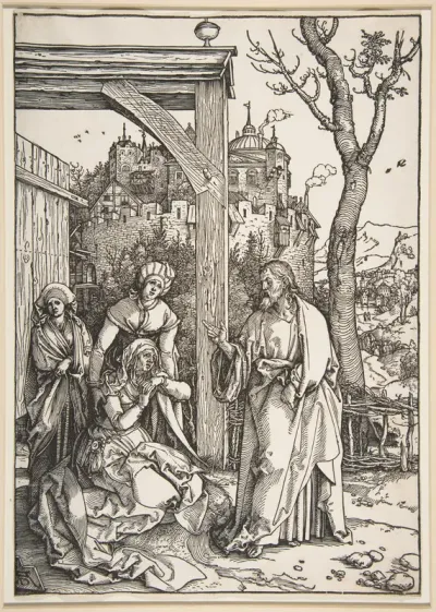 Christ Taking Leave of His Mother, from "The Life of the Virgin"