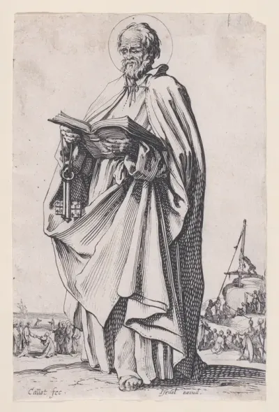 Christ, The Savior, from "Les Grands Apôtres Debout, Représentant Le Sauveur, La Bienheureuse Marie et Les Saints Apôtres" (The Large Standing Apostles, Representing The Savior, The Blessed Mary and The Apostles)