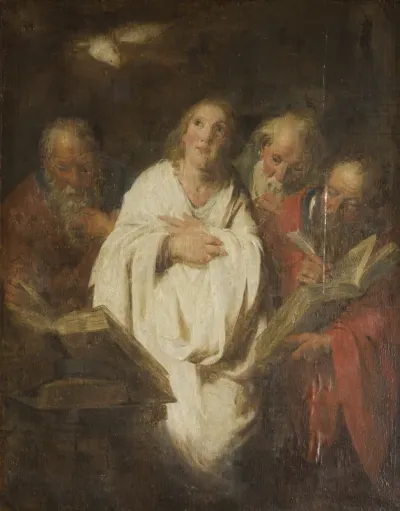 Christ with the Evangelists