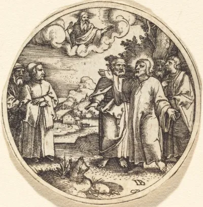 Christ with Three of His Apostles