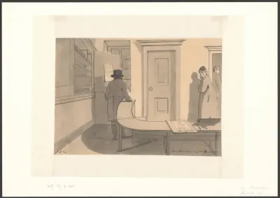 Christiaan Andriessen leest een brief over uitgestelde lessen op de Stadstekenacademie