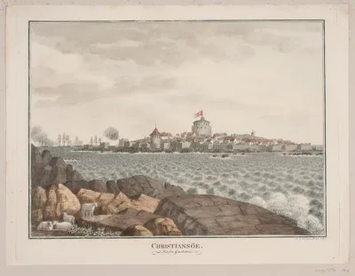 Christiansø. Set fra Græsholmen