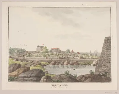 Christiansø. Set fra vestsiden