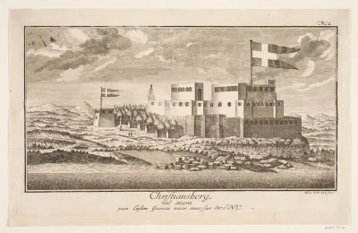 Christiansborg på Guinea-kysten, set fra nordøst