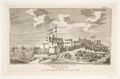 Christiansborg på Guinea-kysten, set fra sydvest