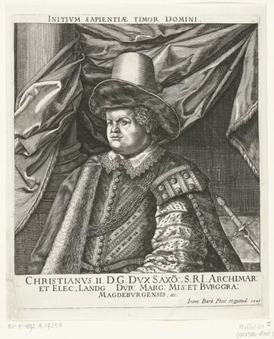 Christianvs II DG Dvx (...) Bvrggra: Magdebvrgensis etc.