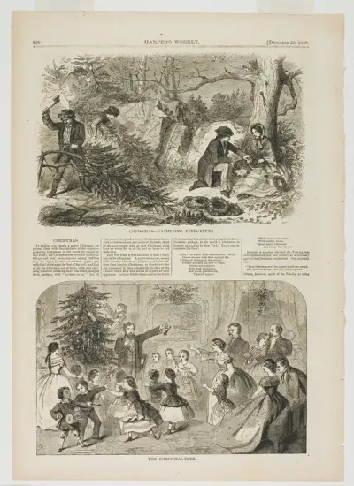 Christmas—Gathering Evergreens and The Christmas-Tree