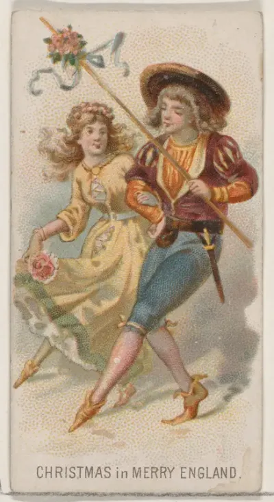 Christmas in Merry England, from the Holidays series (N80) for Duke brand cigarettes
