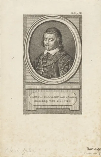 Christoph Bernhard von Galen, bisschop van Münster