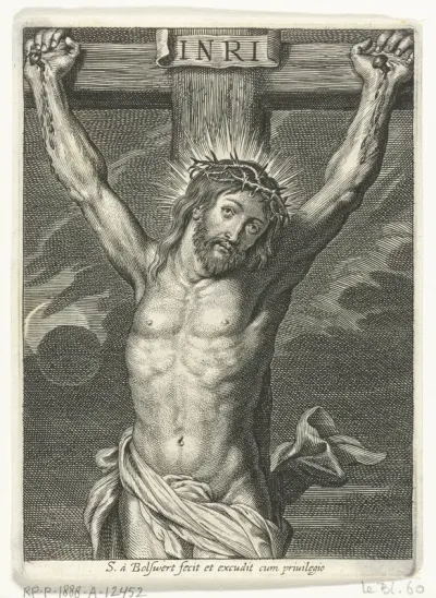 Christus aan het kruis en zonsverduistering