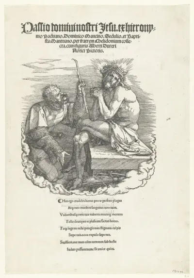 Christus als Man van Smarten, bespot door een soldaat