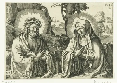 Christus als Man van Smarten en Maria als Mater Dolorosa