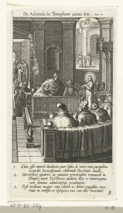 Christus als twaalfjarige discussiërend met schriftgeleerden in de tempel