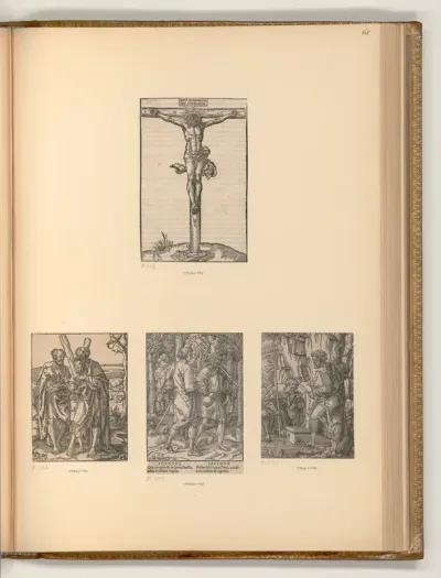 Christus am Kreuz; Heilige
