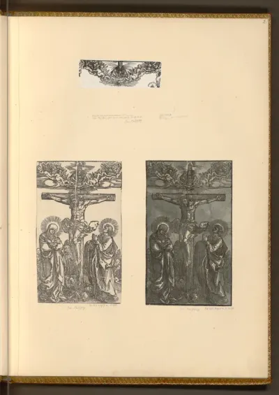 Christus am Kreuz mit der Engelbordüre