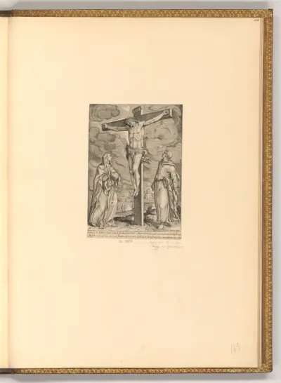 Christus am Kreuz mit Maria und Johannes