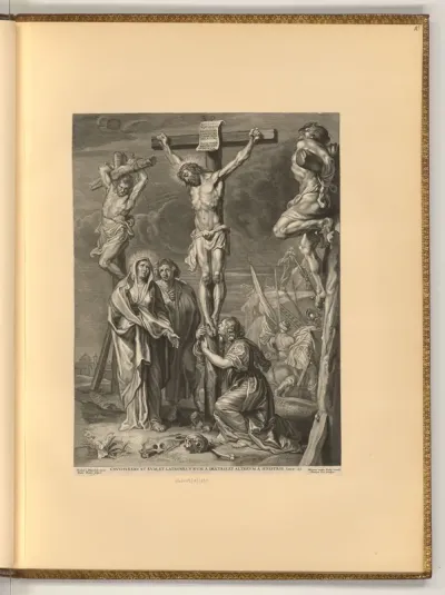 Christus am Kreuz zwischen den beiden Schächern