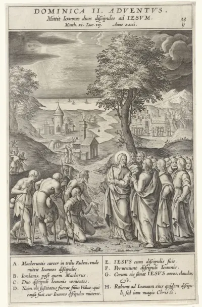 Christus antwoordt de boodschappers van Johannes
