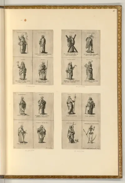 Christus, Apostel, Maria, Johannes der Täufer und der Tod