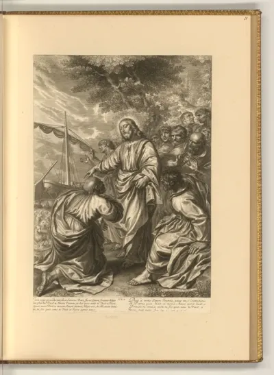 Christus beauftragt Petrus