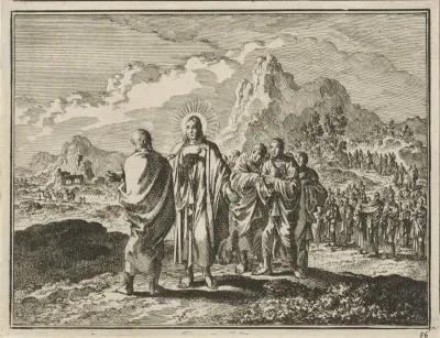 Christus bestraft Petrus