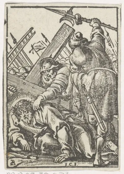 Christus bezwijkt voor derde keer tijdens de kruisdraging