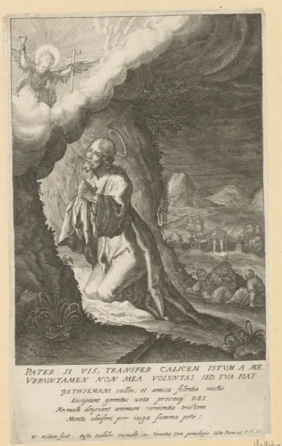 Christus biddend in Gethsemane