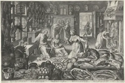 Christus bij Maria en Martha