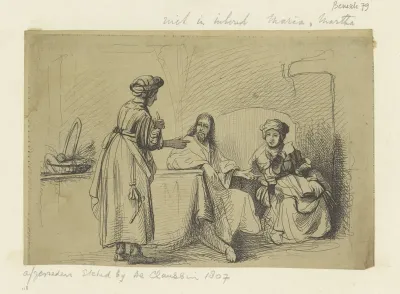 Christus bij Maria en Martha