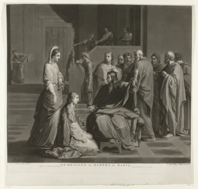 Christus bij Martha en Maria