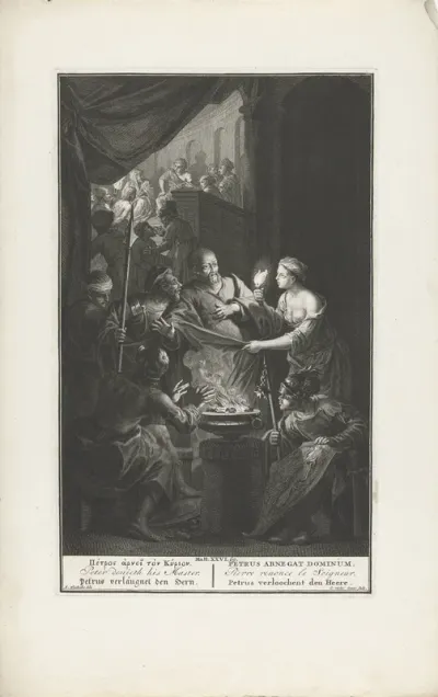 Christus door Petrus verloochend