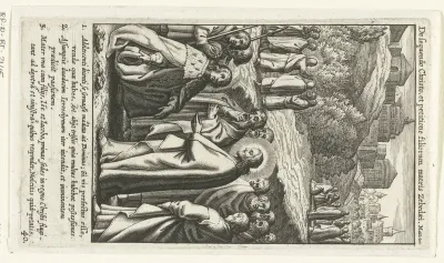Christus en de moeder van de zonen van Zebedeüs