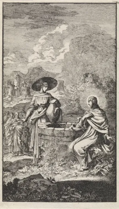 Christus en de Samaritaanse vrouw bij de put